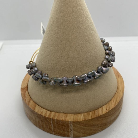 Alex and Ani Boulder Bangle Bracelet in Robin/Gold Finish/NWT - Picture 2 of 5